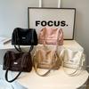 Bolso Tote de Gran Capacidad para Mujer 2024 Nuevo Estilo Coreano Combinable con Todo Bolso de Hombro de Cadena Texturizada Retro Bolso Cruzado