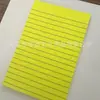 Explosiones de Amazon 10*15cm línea horizontal 8 colores/9 colores/12 colores notas adhesivas fluorescentes Bloc de notas grande de 4*6 pulgadas