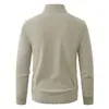 Nuevo suéter de chenilla con cuello alto y forro polar para hombre de otoño e invierno, cárdigan de punto, chaqueta casual de moda talla grande