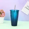 Caneca de Café Térmica a Vácuo de Aço Inoxidável Dupla Camada 304 Transfronteiriça com Tampa de Canudo, Copo Isolado, Copo para Presente Promocional, Personalizável