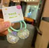 Goma para el pelo de concha de perla marina fresca y tridimensional para niños, niñas, hermosa goma de pelo de sirena, goma elástica para el pelo, apta para bebés