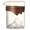 Taza de Té de Vidrio Guanshan Gongdao Taza Divisora para Té Ceremonia del Té Gongfu Taza de Feria Vidrio de Borosilicato Alto Juego de Té Moderno Minimalista