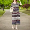 Roupão de Noite de Algodão e Seda Novo, Elegante e de Alta Qualidade para Mães de Meia-Idade e Idosas, Vestido Casual Soltinho para Casa para Mulheres
