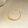 Pulseira Enrolada Gato da Sorte Estilo Igual Loja Dourada, Acessório de Mão Leve de Luxo em Formato de Cintura para Mulheres, Joia de Alta Qualidade Versátil e na Moda