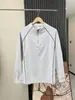 Camiseta de Manga Larga con Cremallera y Cuello Medio Alto para Hombre, Estilo Nuevo de Primavera y Otoño, Casual Versátil, Deportiva, Transpirable, de Secado Rápido, Cuello Alto, Moderna