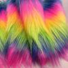 Ins Sete Cores Tecido de Pelúcia Almofada Fofa Pano Besta Pacote Brinquedo Fundo Vivo Pano Tapete Traje Performance Roupas