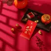 Sobres Rojos Esmerilados de Alta Gama con Impresión a Color Personalizada, Título de Aleación Centenaria, Sobres Rojos Estampados en Oro, Paquetes Rojos Universales al por Mayor