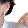 Pendientes de Perla Estrella para Mujer Nicho Lujo Ligero Pendientes Joker Retro Elegante Ins Pendientes de Hada Aguja de Plata 925 Venta al por Mayor