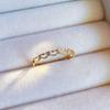 Estilo Japonês Luz Madura Elegante Luz Luxo Atmosfera Requintada Extremamente Fino Anel Empilhado Feminino Distintivo All-match High-end Sense Ring