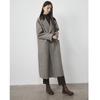 Casaco xadrez vintage Tod * yf * l japonês feminino outono e inverno gola com costura silhueta alongada solta casaco de tweed