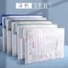 Bolsa para archivos A4 directa de fábrica, bolsa transparente con cremallera, bolsa de almacenamiento impermeable, bolsa de papelería para estudiantes, bolsa para exámenes y tareas