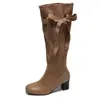 Versión en stock~botines de tacón grueso estilo retro para mujer, nuevo diseño versátil de doble uso, botas vaqueras, botas de montar, botas Martin