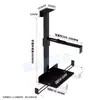 Soporte Inferior de Mesa para Host de Suspensión Rack de Suspensión para Host de Computadora de Escritorio Bandeja Colgadora de Oficina Soporte Metálico