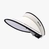 Visera Plegable de Seda Helada para Mujer con Letras Inglesas, Protección Solar UV, Sombrero de Sol Adelgazante para Salidas de Verano