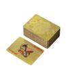 Mini cartas de juego color dorado plástico pvc impermeable modelo palma wpt texas hold'em bolsillo acolchado buk