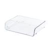 Rack de armazenamento de arquivos de mesa transparente Rack de armazenamento Mesa de escritório Livro Gaveta acrílica Acabamento de dados Caixa