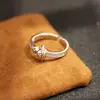 Anillo de Planeta Dorado y Plateado con Incrustaciones de Piedra, Moderno y Único, Anillo Abierto Ajustable Versátil Chapado en Oro para el Dedo Índice de Mujer