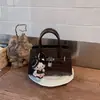 Bolso de Alta Gama con Patrón de Piedra para Mujer, Nuevo Modelo 2026, Bolso de Mano de Gran Capacidad, Bolso de Hombro Platino, Bolso Cruzado Platino