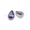 Brincos Pendentes de Titânio F136 com Zircônia 5A Brincos de Rosca Corpo de Liga de Titânio G23 Acessórios para Perfuração Corporal