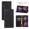 Capa para Celular Sony 10Vi Aplicável Transfronteiriça com Textura Magnética Forte Flip para Cartão Capa de Couro para Celular Xperia1 Vii