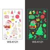 Nueva Calcomanía de Tatuaje Luminoso de Navidad para Niños, Dibujo Animado, Copo de Nieve, Decoración Facial, Regalo, Impermeable, Sudor, Calcomanía Luminosa
