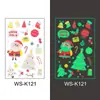 Nuevas Pegatinas de Tatuaje Luminosas de Regalo de Navidad para Niños Dibujos Animados Copo de Nieve Tatuaje Facial Impermeables y Resistentes al Sudor Pegatinas Luminosas