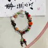 Suministro de fábrica estilo nacional arte hecho a mano cerámica círculo único estilo nacional retro irregular Red social pulsera joyería