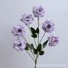 Nueva Flor Artificial de Rosa Diamante de 6 Cabezas Flor Única para Decoración de Salón de Bodas Accesorios de Fotografía de Flores Venta al por Mayor de Flores Artificiales
