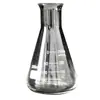 Nueva botella triangular de boca ancha, botella cónica de boca pequeña y boca recta, vidrio de borosilicato, resistente a altas temperaturas, equipo de laboratorio químico