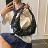 Bolso Transfronterizo para Axila para Mujer 2025 Nuevo de Moda Plegado Bolso de Hombro de Nicho Versátil Bolso de Mano para Mujer Tipo Empanada