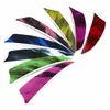 Escudo de 3 pulgadas camuflaje colorido multicolor alta velocidad flecha y arco pluma pluma real fabricantes suministro transfronterizo puro natural al por mayor