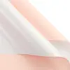 Jiemei Venta al por mayor personalizada Floristería Materiales de empaque floral Papel de flor de papel estilo europeo de dos colores Papel de regalo para ramo de flores frescas