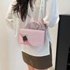 Bolsa Texeled 2025 Nova Bolsa Feminina Fashionável Bolsa de Ombro Transversal Fashionável Bolsa de Mão com Corrente Texeled Bolsa Quadrada Pequena