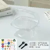 Cesta de Flores Portátil Caja para Pastel Caja de Empaque para Rollo de Pastel Caja de Empaque para Lasaña de Niños Tiramisú Polvo de Hielo Macaron