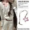 Collar de cerámica retro bohemio para mujer, nuevo estilo chino, estilo étnico exótico, cadena de suéter larga de alta gama, accesorios