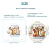 Kit de Materiales para Hornear Ardilla DIY Set de Bordado de Animales Lindos para Principiantes Decoración del Hogar Regalo Hecho a Mano