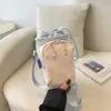 Bolsa para Teléfono Estilo Coreano con Bloques de Color Dopamina para Mujer, Bolso Cruzado para Ciclismo y Yoga, Bolso de Hombro Deportivo, Listo para Enviar las 24 Horas
