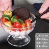 Taza Redonda de Vidrio Transparente Engrosada Estilo Nórdico para Helado, Tazón de Helado Popular en Internet, Taza para Postre con Hielo Raspado, Taza para Batidos y Ensaladas