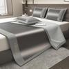 Nuevo Set de Tres Piezas de Esterilla de Rattan PE Lavable a Máquina Esterilla de Seda Helada Esterilla de Paja Dormitorio de Estudiante Individual Esterilla Suave Acondicionada