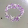 Pulseira de Borboleta Fresca de Quatro Peças Feminina Azul Gelo Doce Versátil Melhor Amiga Chapeuzinho Vermelho Pulseira de Borboleta Pipoca 10mm
