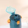 Termo de Acero Inoxidable de Doble Capa 304, Mismo Estilo para Hombres y Mujeres, Taza con Tapa de Rebote de Gran Capacidad con Asa, Vaso Recto, Acero Inoxidable 304