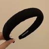 Diadema Retro Simple de Tela Plisada Diadema Elegante Horquilla para Cabello de Cráneo Alto para Mujer 2025 Nuevos Accesorios Elegantes para el Cabello