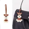 Colgante de bolso para cachorro bicolor, accesorio de regalo para mujer, llavero para mochila y coche, decoración para ropa y teléfono, venta al por mayor