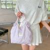 Bolsa Tote Nueva a Cuadros con Lazo de Primavera y Verano, Bolsa de Clase para Estudiantes Universitarios, Bolsa de Viaje para el Trabajo, Bolsa de Hombro Sobaco Femenina Dulce y Versátil