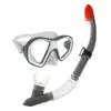 Gafas de Buceo para Adultos Lente de Cristal Templado Gafas de Natación Máscara Impermeable para Snorkel Equipo de Set de Snorkel Semi-Seco