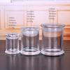 Venta al por mayor Nuevo Vaso de Vidrio para Velas Portavelas de Vidrio con Forma de I para Aromaterapia Taza Portavelas Botella de Vidrio de 70ml
