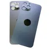 Adecuado para cristal de tapa trasera Apple 8p/xr/xsm/11/12/13/15/14pm, cristal trasero iPhone con agujero grande