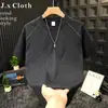 Camiseta de Manga Corta Pesada Desestructurada de Retazos Estilo Americano de Moda para Hombre 2026 para Hombres y Mujeres, Camiseta Versátil de Corte Holgado para Pareja de Verano