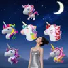 Globos de Papel de Aluminio de Unicornio con Forma Especial Linda Transfronterizos para Cumpleaños Infantiles y Festivales, Dibujos Animados Animales de Dibujos Animados de Amazon con Forma Especial