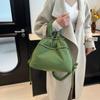 Bolsa Tote de Algodão Fofo 2025 Bolsa de Ombro com Cordão Mochila Casual de Inverno Feminina Bolsa Nuvem da Moda
